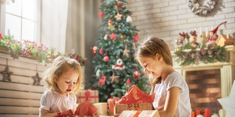 Children at holiday time